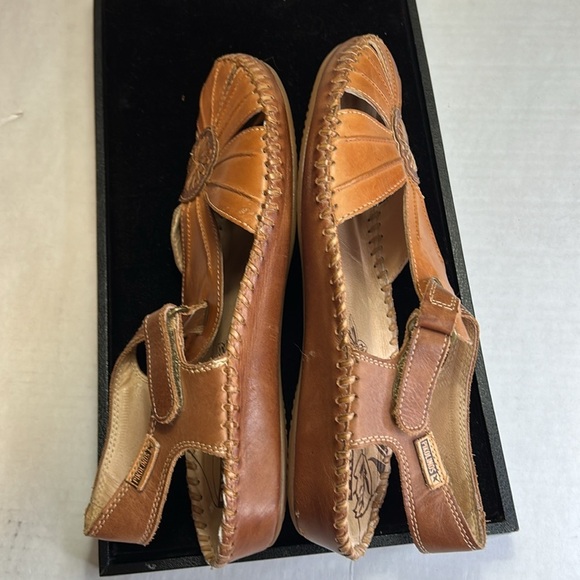 Pikolinos Puerto Vallarta natural good beautiful leather sandals sz 9.5 40 - Picture 10 of 12